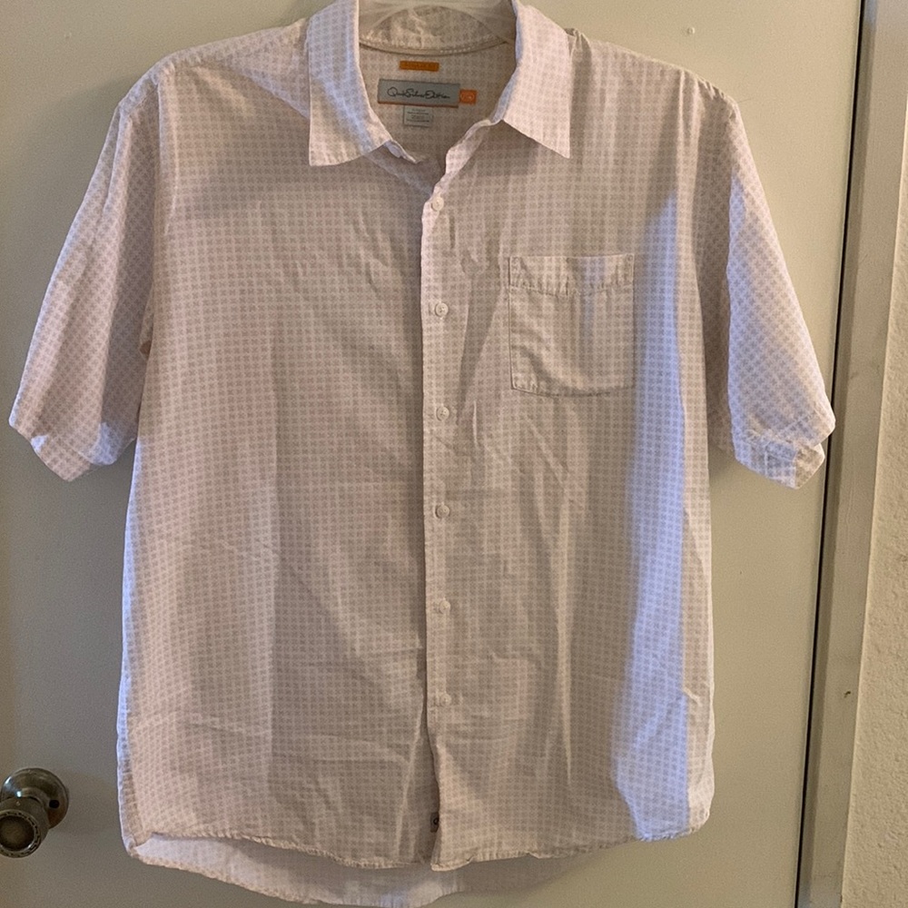 White and gold Quiksilver Edition Button Up Shirt